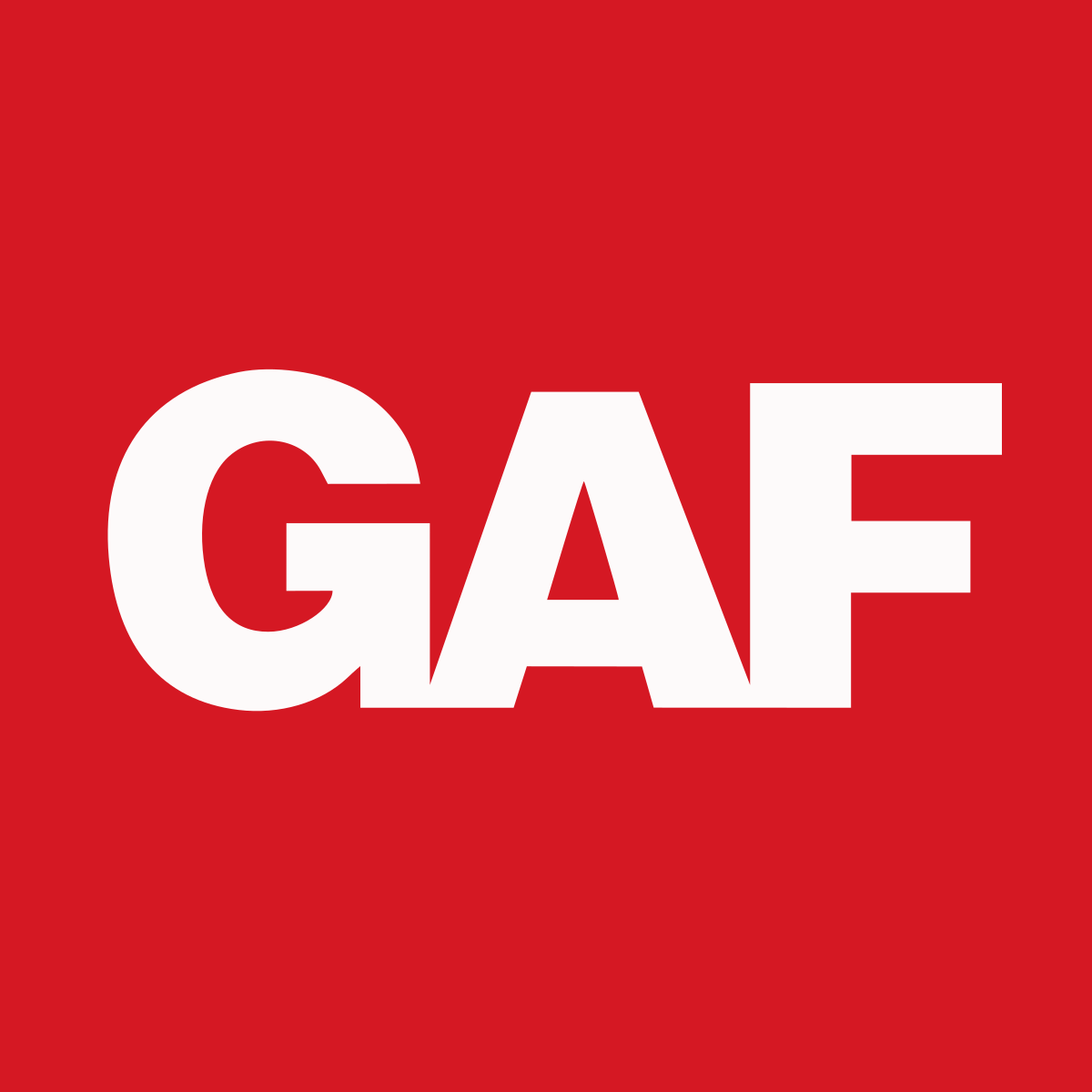 logo gaf red